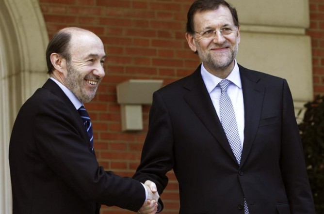 Rajoy y Rubalcaba Rajoy y Rubalcaba